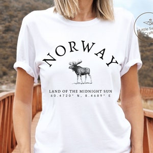 Norway Shirt, Nordic Norwegian T-shirt, Unisex