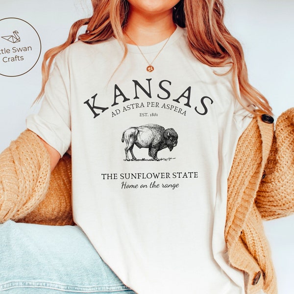 Camisa de Kansas, camiseta de Buffalo State de Girasol, Unisex