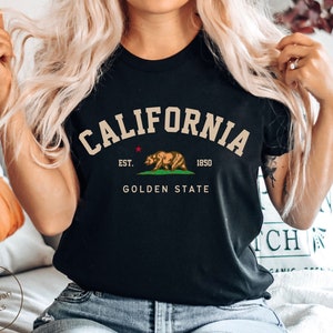 California Shirt, Cali Flag Bear T-shirt, Unisex