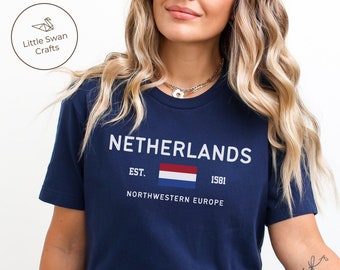 Nederland shirt, Nederlandse vlag T-shirt, unisex
