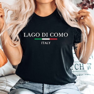 Lake Como Shirt, Italy Clothes, Italian Flag T-shirt, Unisex