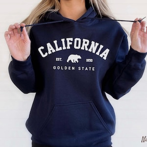 California Hoodie, Golden State Bear Pullover, Soft and Comfortable Heavy Blend Hooded Sweatshirt - Unisex