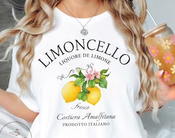 Limoncello Shirt, Amalfi Coast Italy Lemons T-shirt