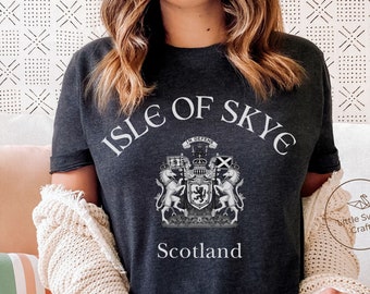 Camiseta da Ilha de Skye, Camiseta da Escócia, Camiseta macia e confortável, Unissex
