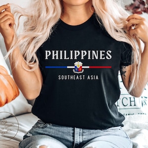 Philippines Shirt, Filipino Flag Soft and Comfortable T-shirt, Unisex