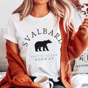 Svalbard Shirt, Arctic Norway Polar Bear T-shirt, Unisex