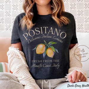 Positano Italy Shirt, Amalfi Coast Italian Lemons T-shirt