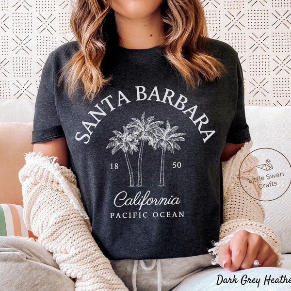 Santa Barbara Shirt, California Palm Trees T-shirt, Unisex