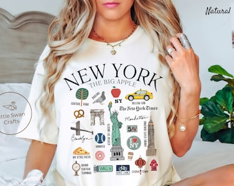 New York Shirt, NYC Landmarks T-shirt, Unisex