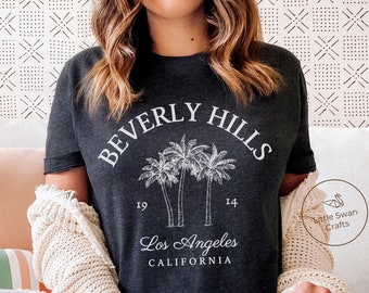 Beverly Hills Shirt, LA California Palm Trees T-shirt, Unisex
