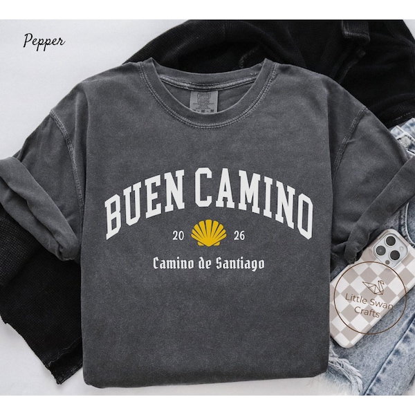 Camino de Santiago Shirt, 2026 Buen Camino, Custom Year Comfort Colors T-shirt, Unisex