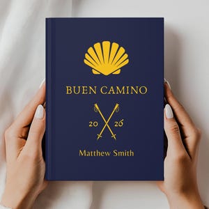 Camino de Santiago Journal, Custom Spain Trekking Buen Camino Notebook