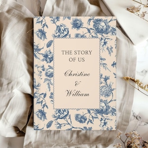 The Story Of Us Personalized Couples Journal, Custom Anniversary, Engagement Notebook