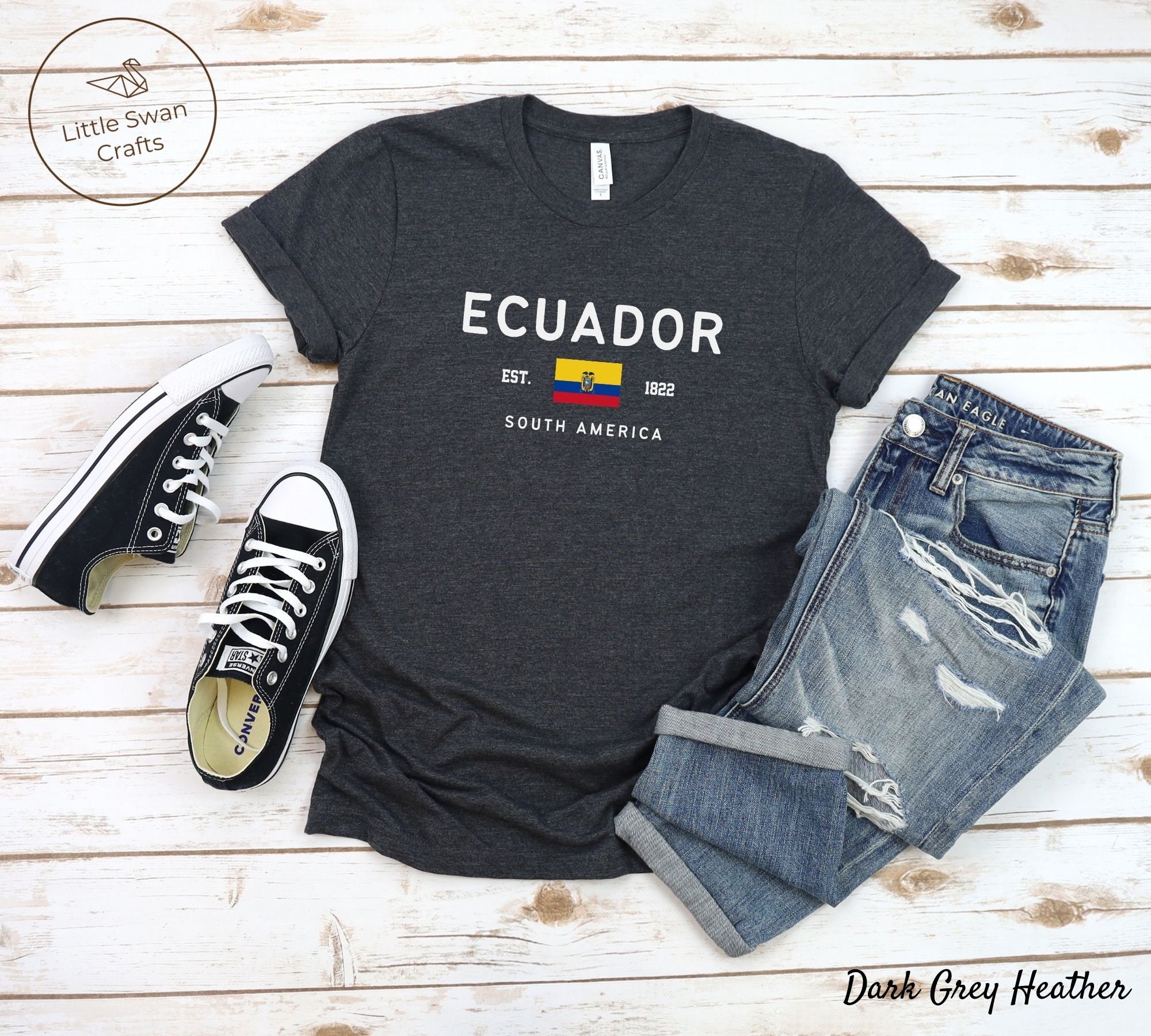Ecuador Shirt, Ecuadorian Flag T-shirt, Unisex - Etsy