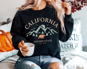 California The Golden State Crewneck Sweatshirt 