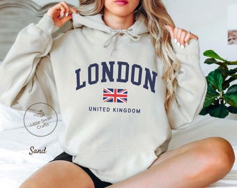 Sudadera Con Capucha De Londres, Inglaterra, En 9 Colores, Con La
