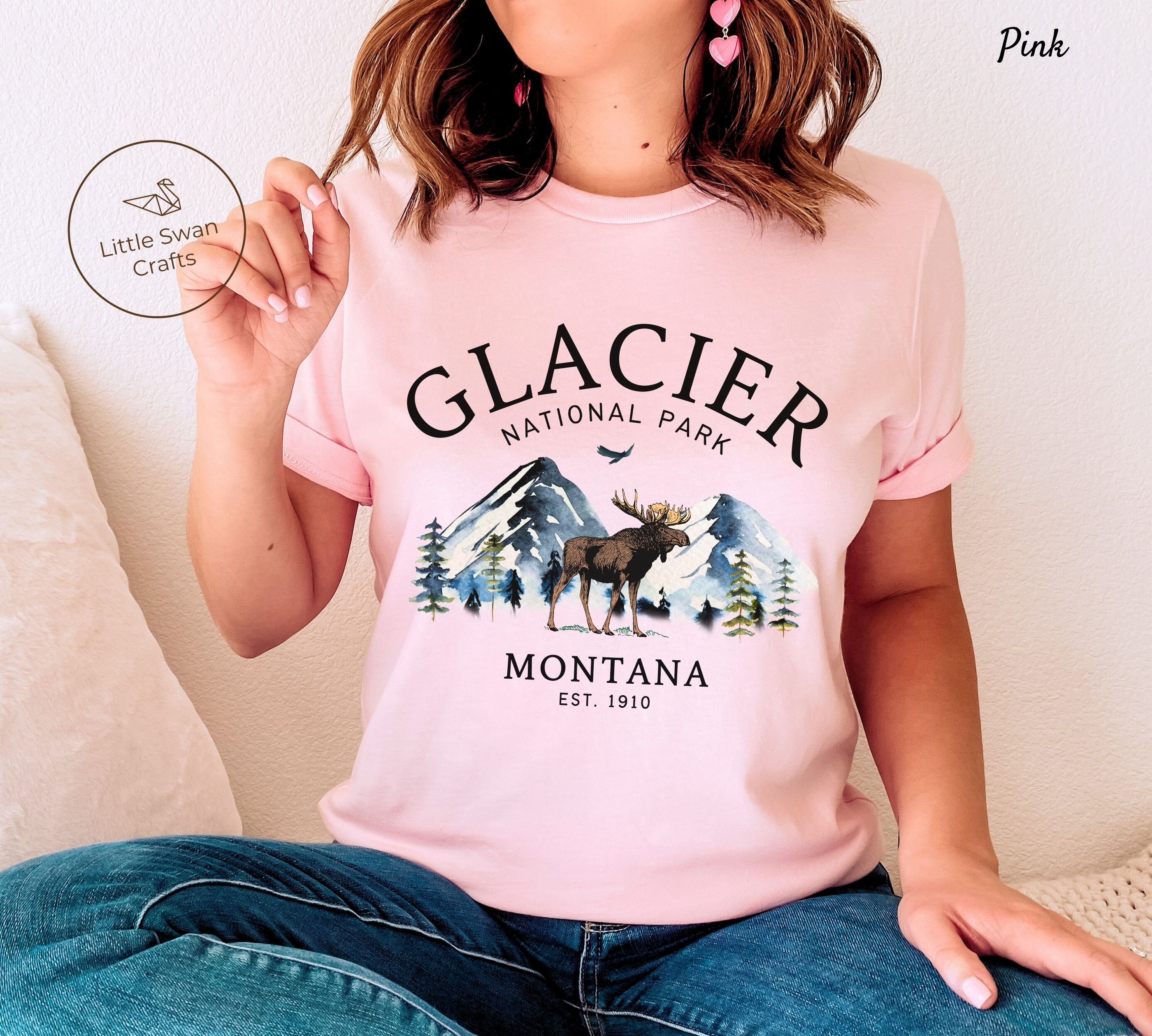 Chemise du parc national des Glaciers, T-shirt des montagnes