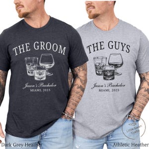 Bachelor Party Shirt, The Groom And The Guys Personalized T-shirt