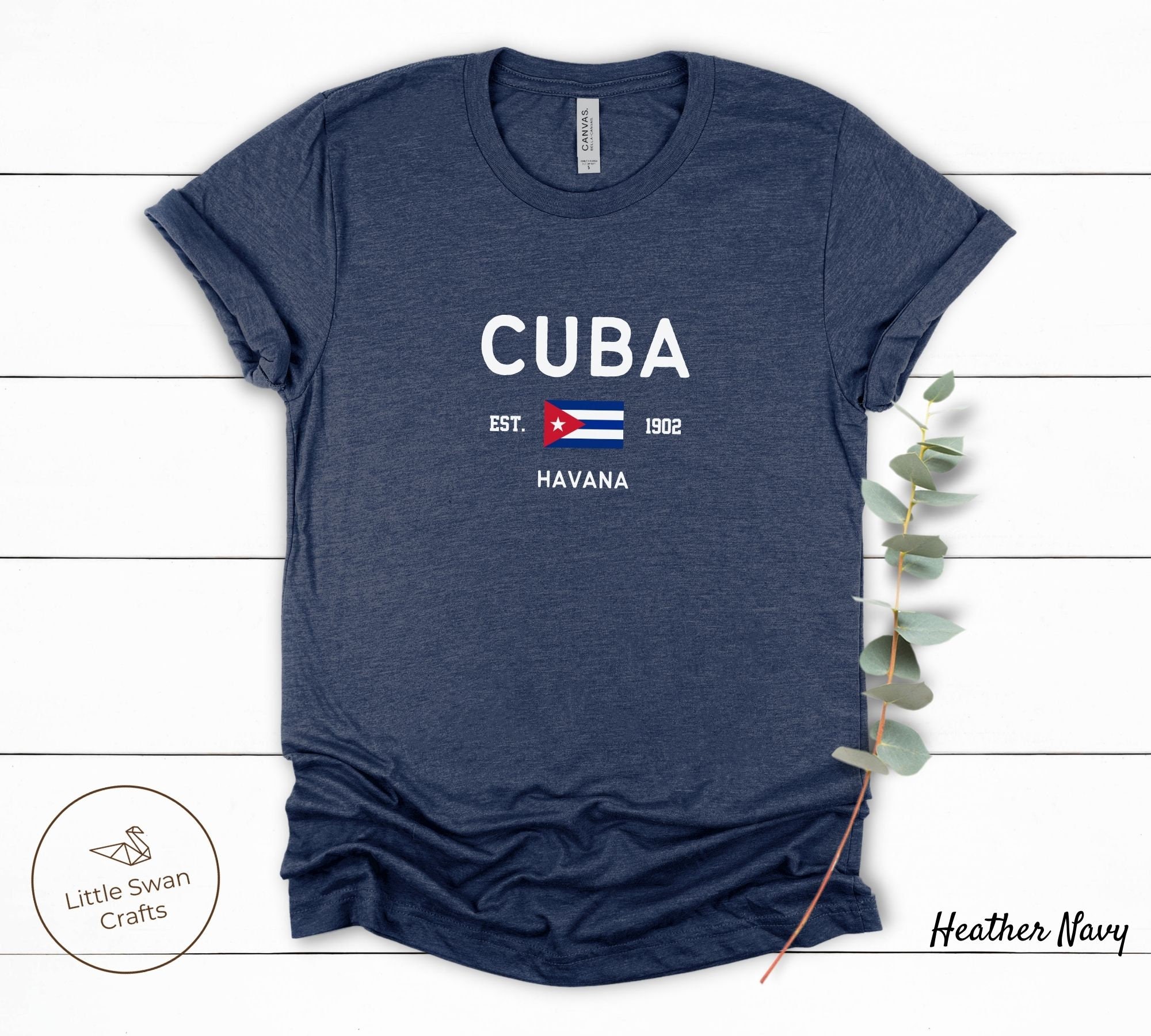 Cuba Shirt, Havana Cuba Flag Clothes, Unisex Soft and Comfortable