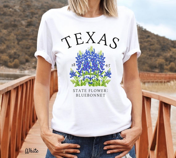 Texas Bluebonnet Shirt - Floral Texas Shirt - Texas Tee Texas Bluebonnet Shirt - Floral Texas Shirt - Texas Tee