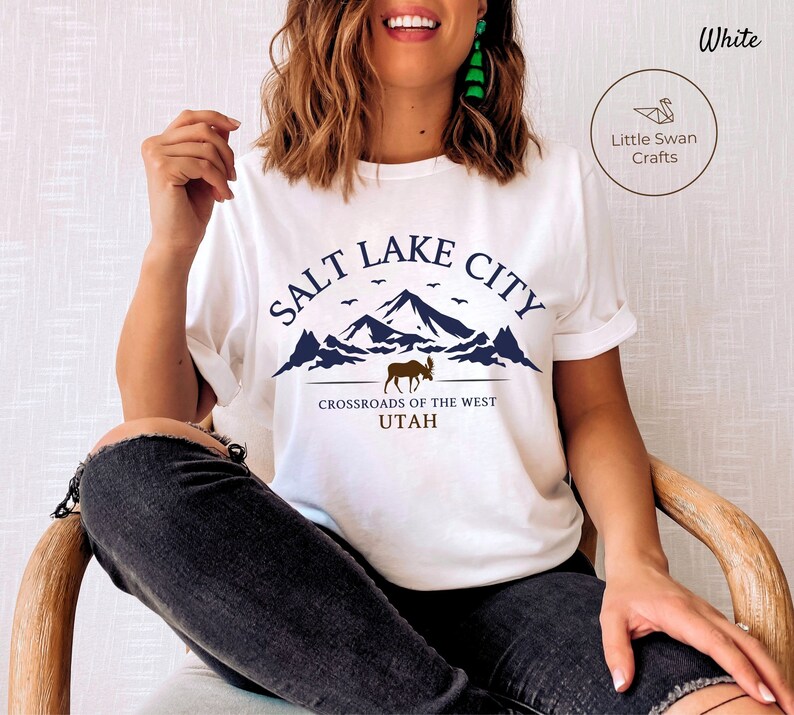Salt Lake City Shirt, Utah Mountains T-shirt - Unisex image 4