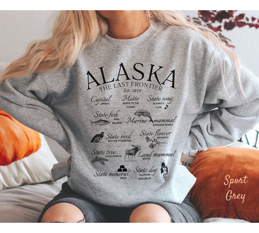 Alaska State Sweatshirt Unisex Soft and Comfortable Crewneck - Etsy