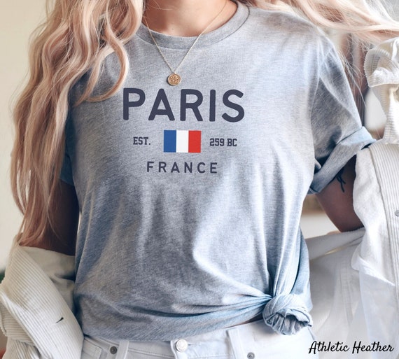 Gift Flag T-shirt, Etsy France Paris and - Shirt, Comfortable French Soft Unisex