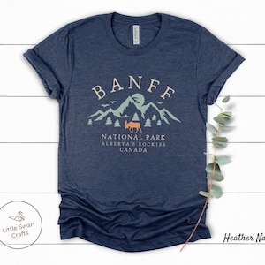 Banff Shirt, Unisex Banff National Park Canada, Super Soft and Comfortable T-shirt image 4