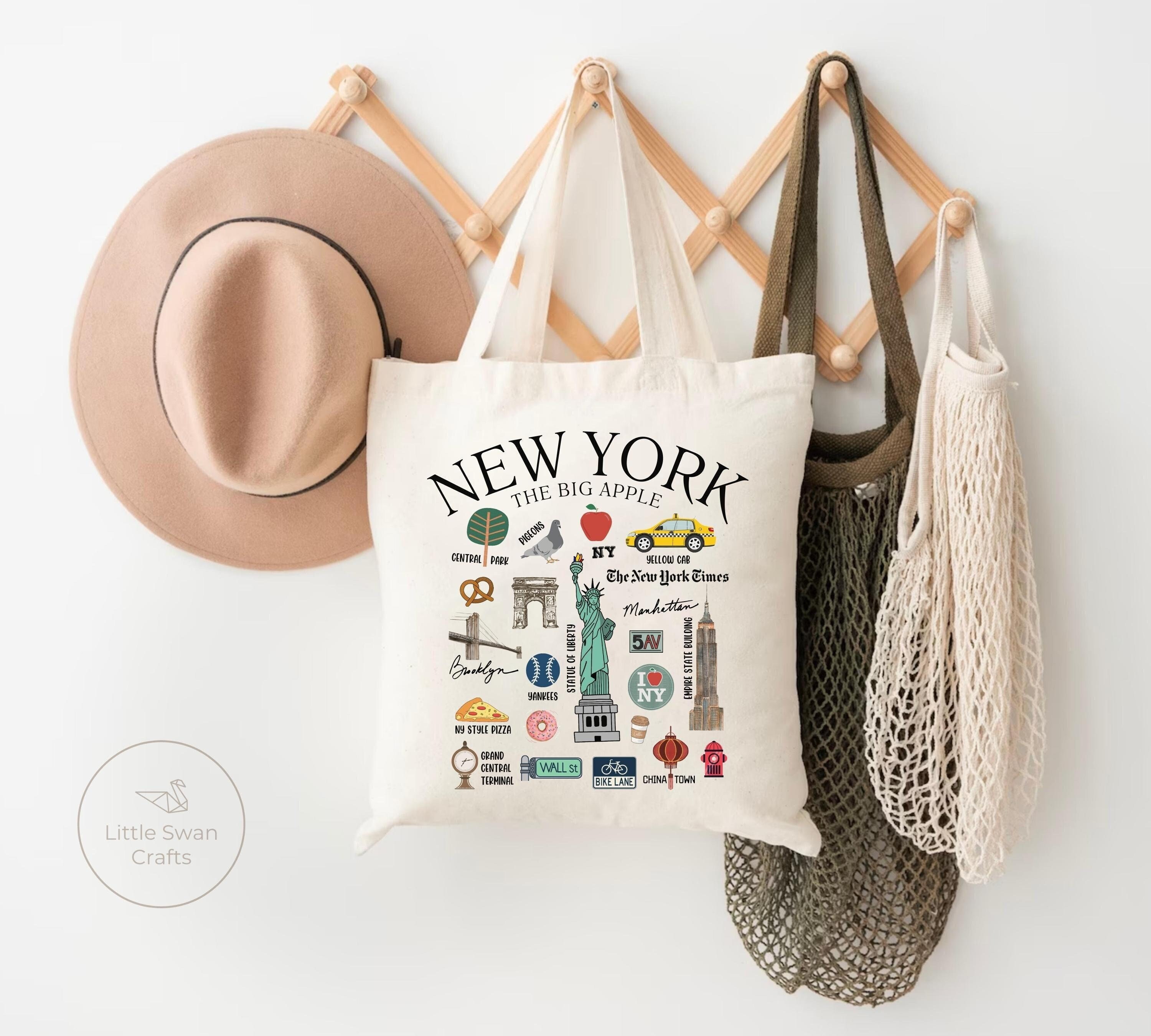 ☆関税込☆JILLSTUART★NEW PAPER BAG CANVAS BOOK TOTE BAG★ JILLSTUART NEW YORK ESSENTIAL CANVAS Brown Pocket Mini