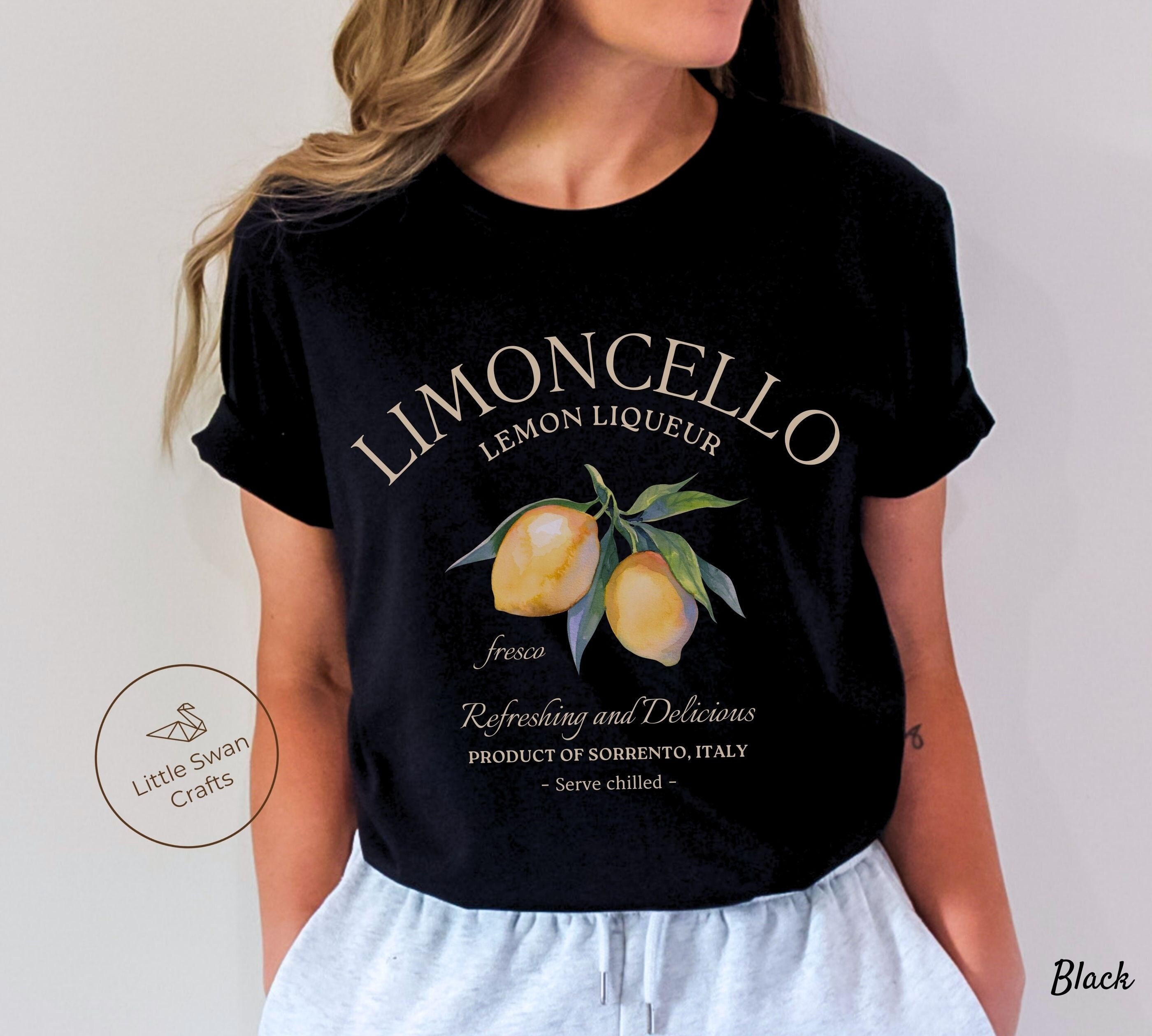 リモンチェッロシャツ、イタリア・ソレント産レモンTシャツ、ユニ