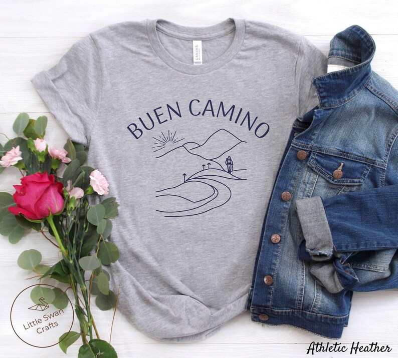 Camino De Santiago Shirt, Buen Camino Hiking Tshirt, Spain Trekking