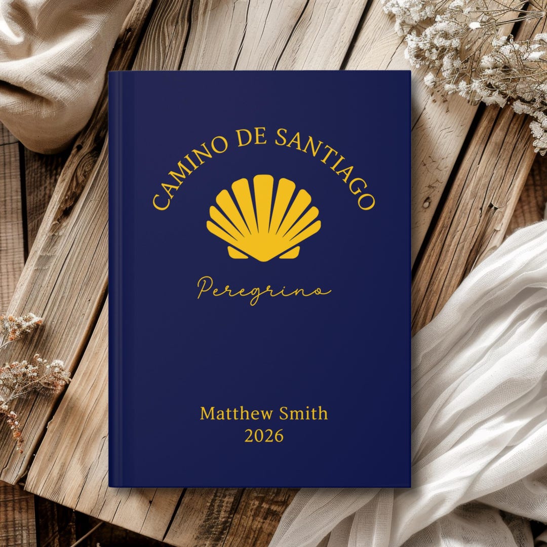 Camino De Santiago Journal, Custom Spain Peregrino Notebook - Etsy