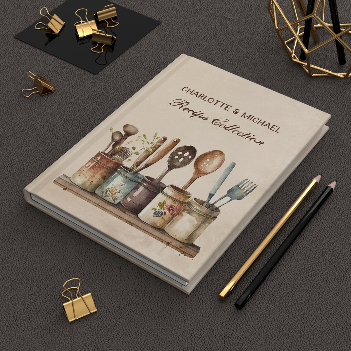 Personalized Recipe Book for Couples, Custom Cookbook Journal, Family Notebook - Etsy