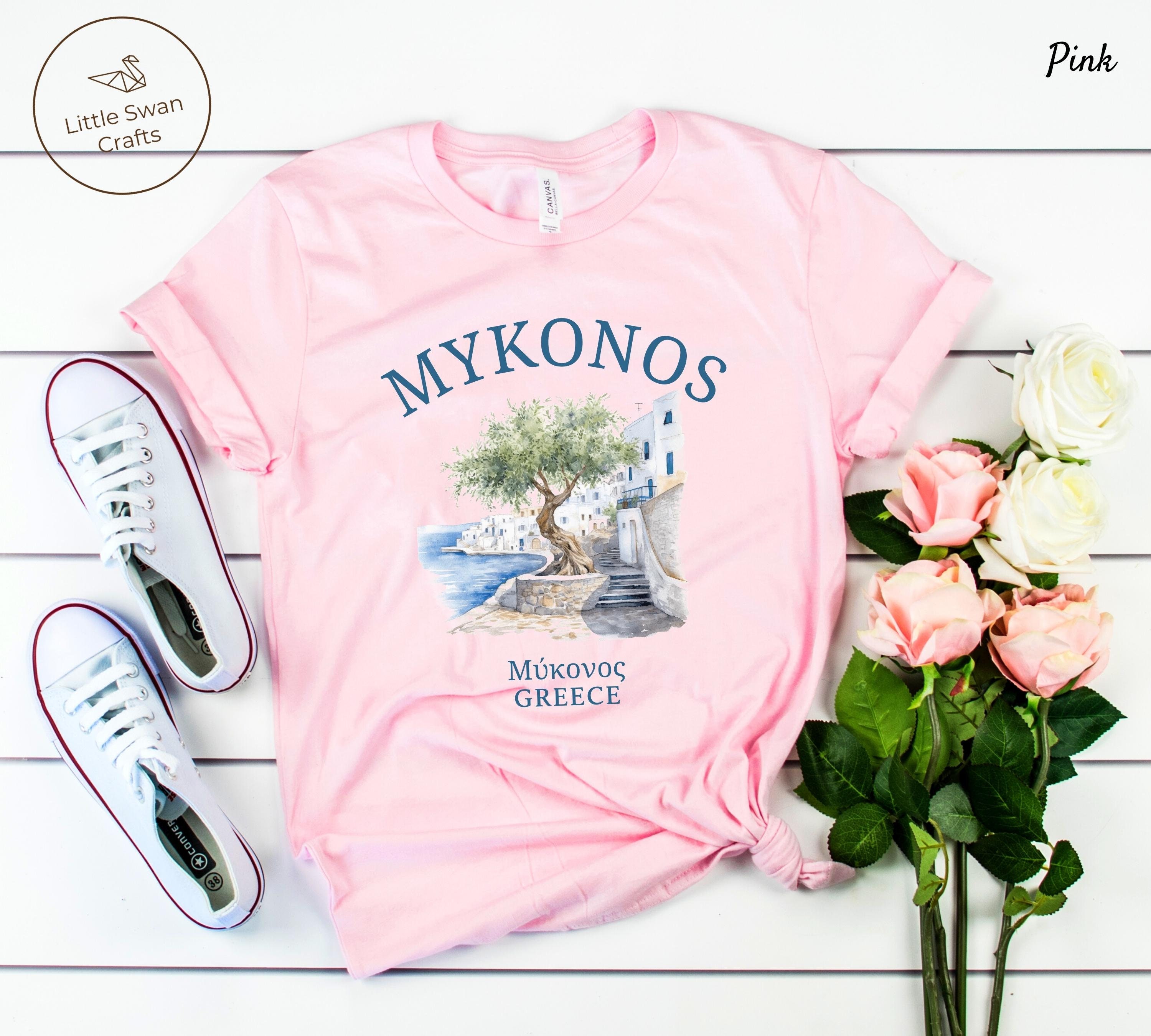 Camisa Mykonos camiseta de la isla griega ropa de Grecia