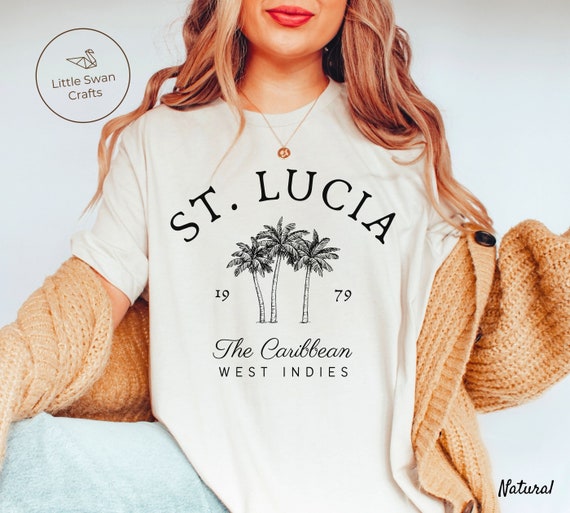 St. Lucia Shirt, Saint Lucia Island Caribbean T-shirt, Unisex 