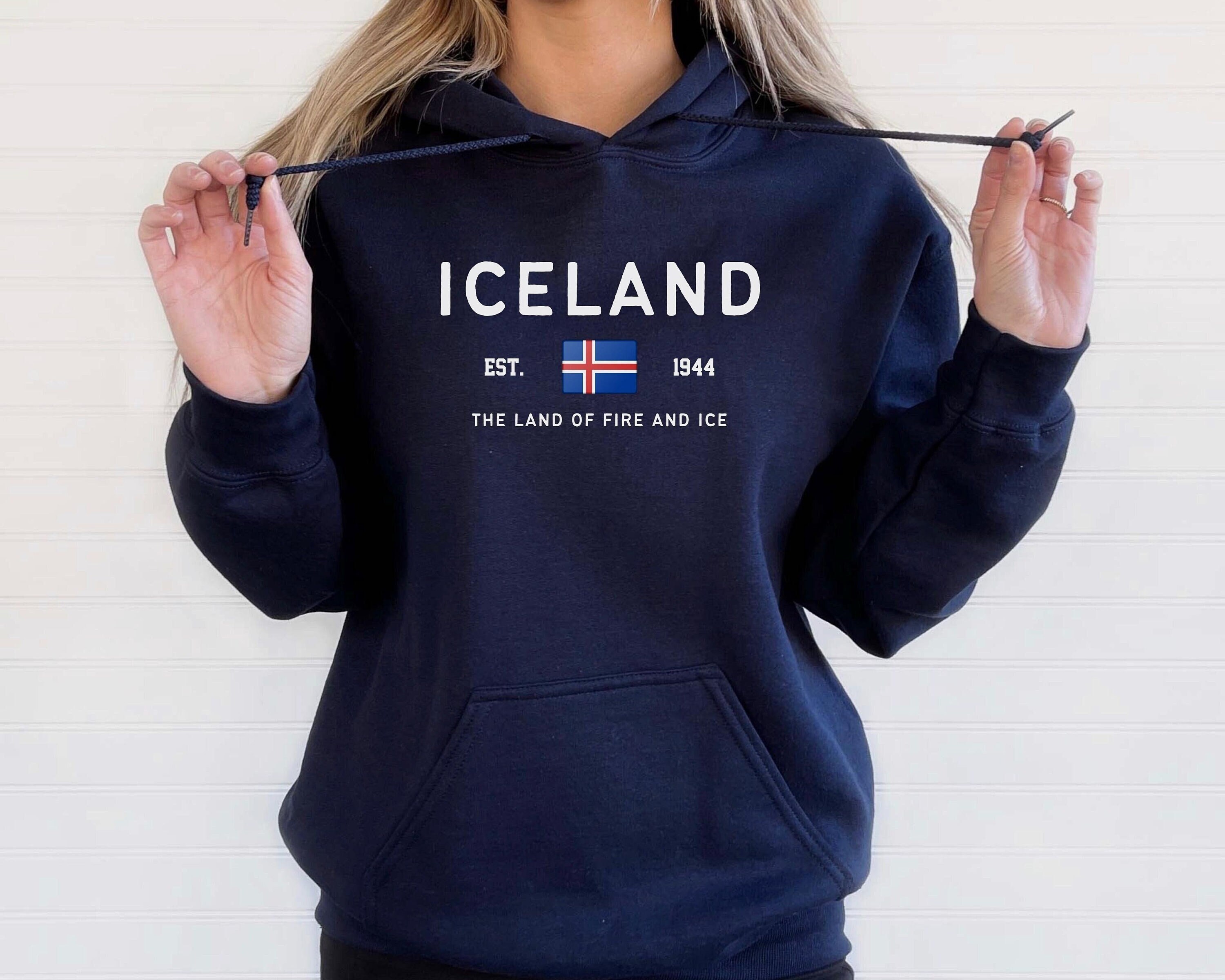 Sweatshirt Femme Avec Drapeau Islandais - Cadeau Islande, Coupe Classique, 241g