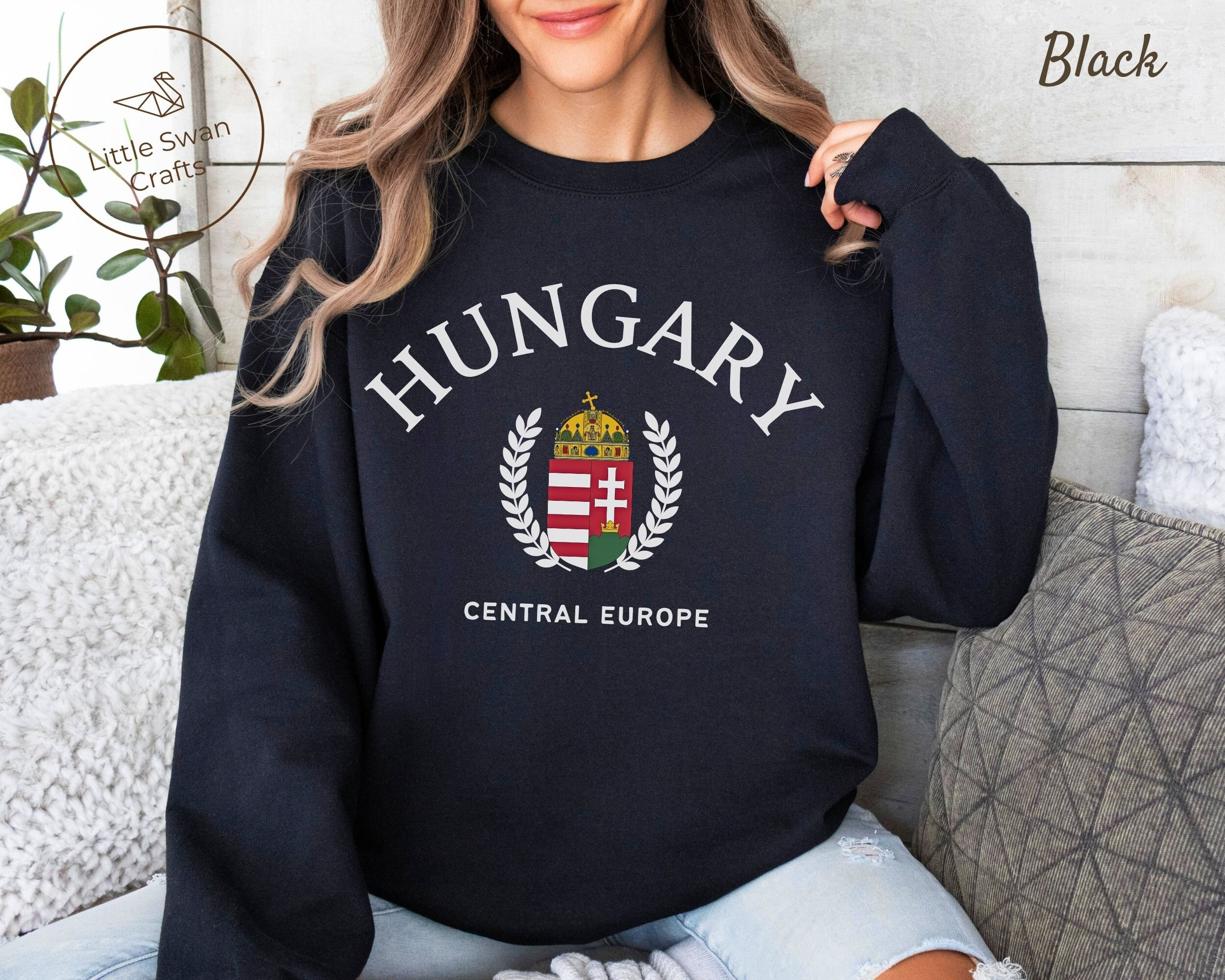Hungary Sweatshirt, Unisex Crewneck Pullover
