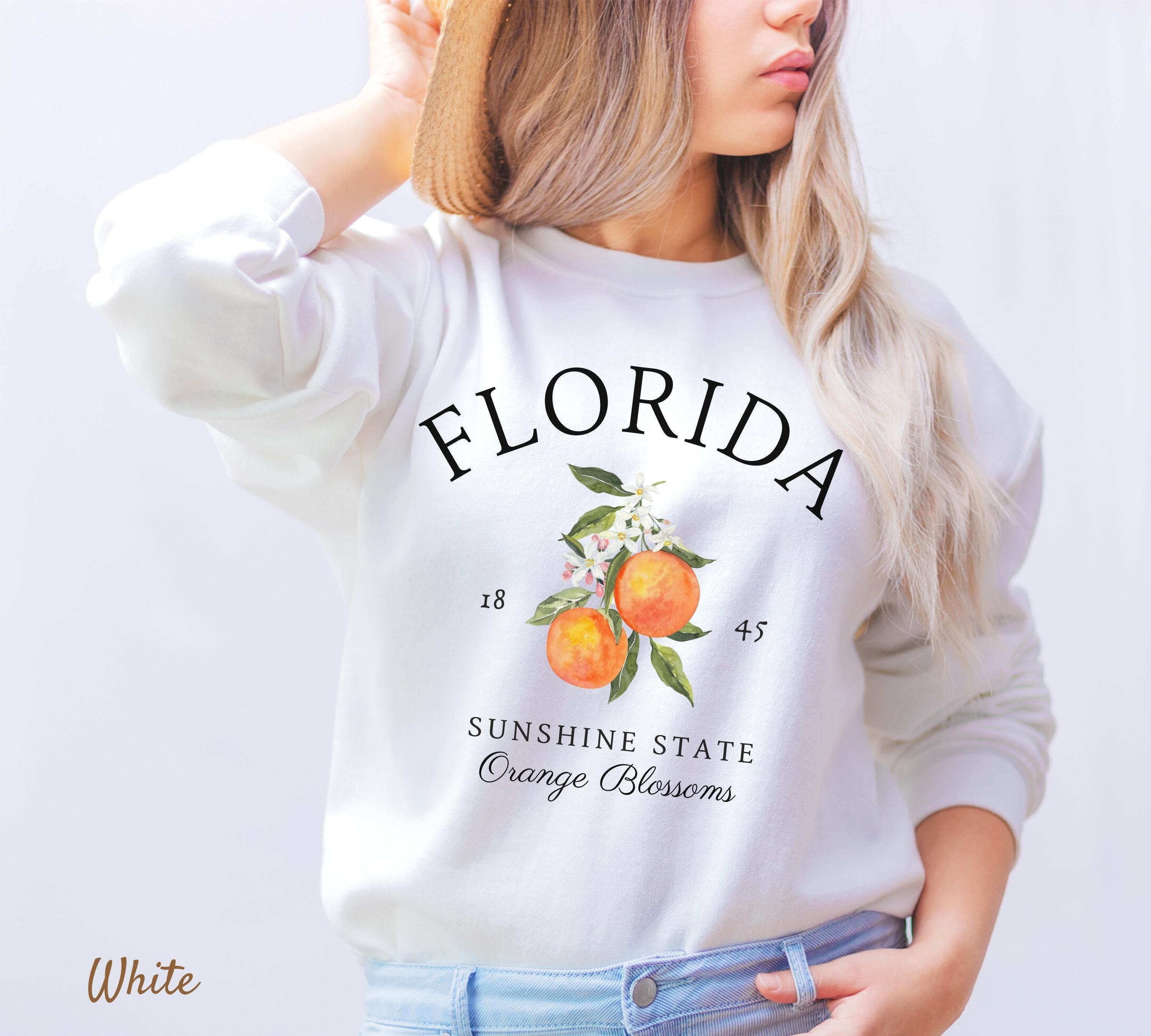Orange OK Floral Soft Sweatshirt