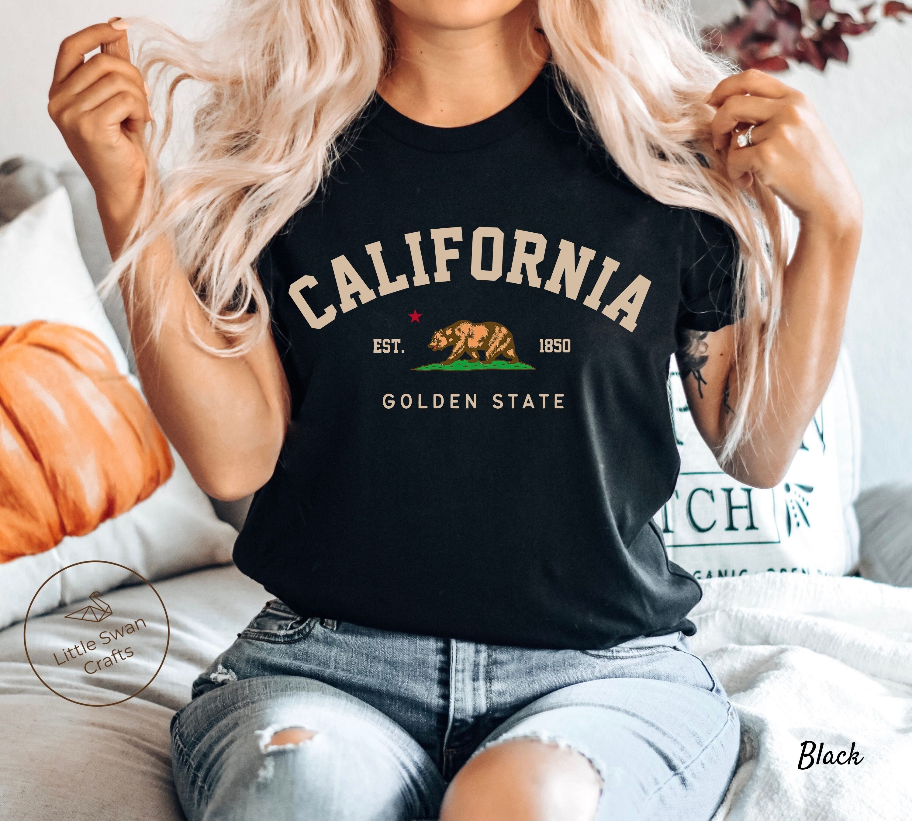 REPUBLIC OF CALIFORNIA Damen T-Shirt 'DON'T TOUCH ME CUPID' - Weiß, Größe XL