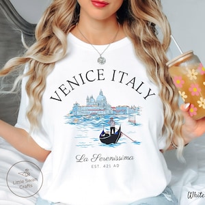 Venice Italy Shirt, Italian Gondola T-shirt, Unisex