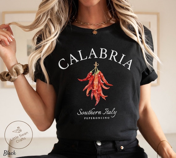 しるびあさま専用　charbon ITALIAN FABRIC T-SHIRT Calabria Shirt, Italian Chili Peppers T-shirt, Unisex - Etsy