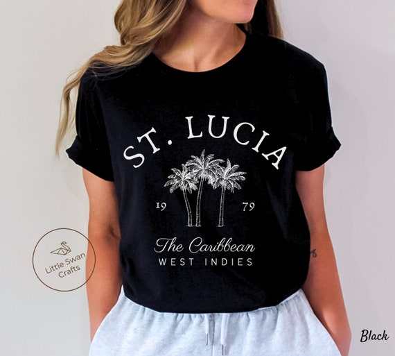 St. Lucia Shirt, Saint Lucia Island Caribbean T-shirt, Unisex -  Finland