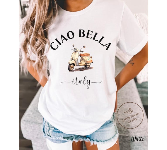 Italy Shirt, Ciao Bella Italia, Italian Scooter T-shirt, Unisex