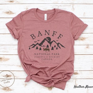 Banff Shirt, Unisex Banff National Park Canada, Super Soft and Comfortable T-shirt image 5