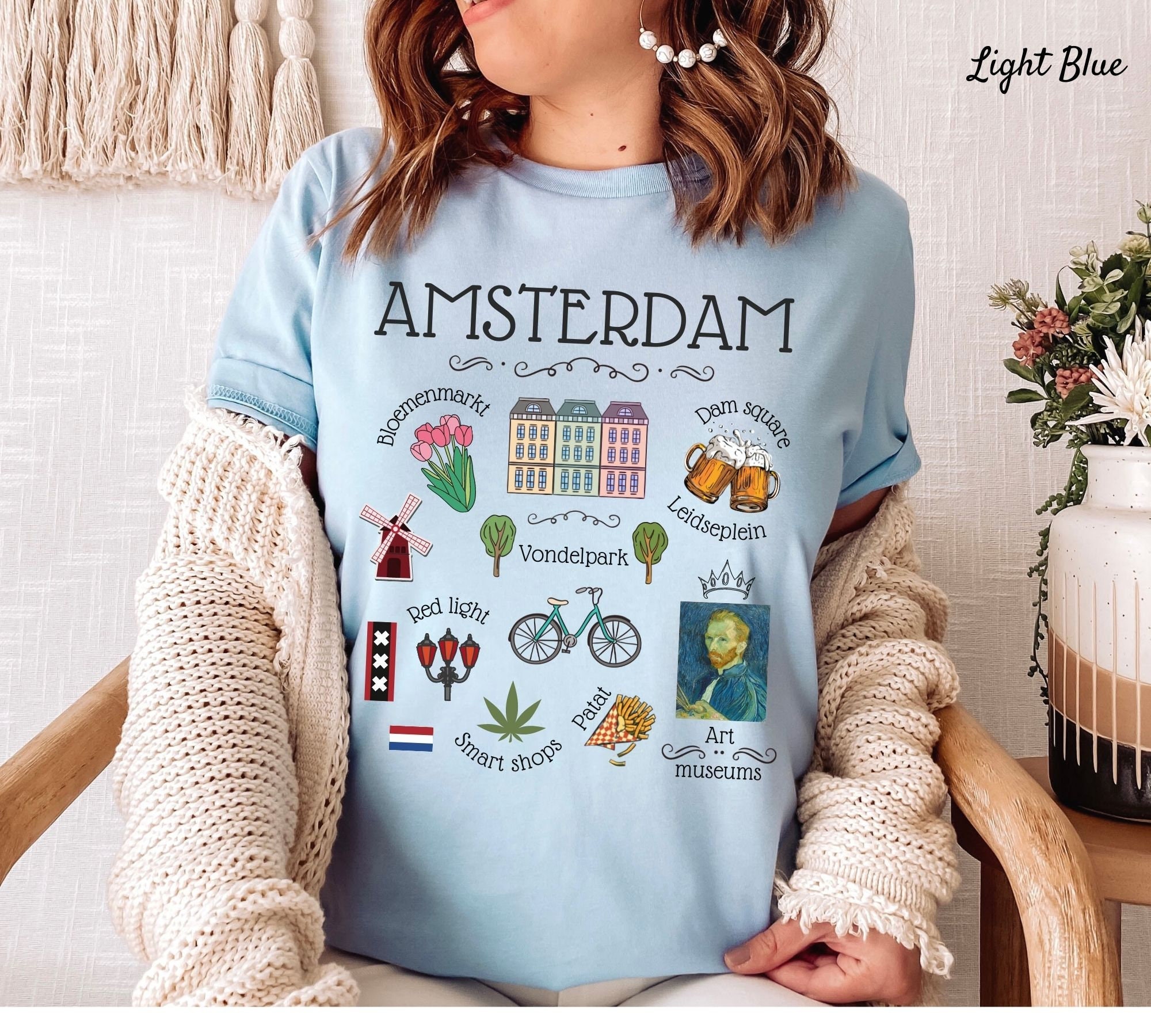 Amsterdam Shirt, Netherlands Soft and Comfortable T-shirt - Etsy