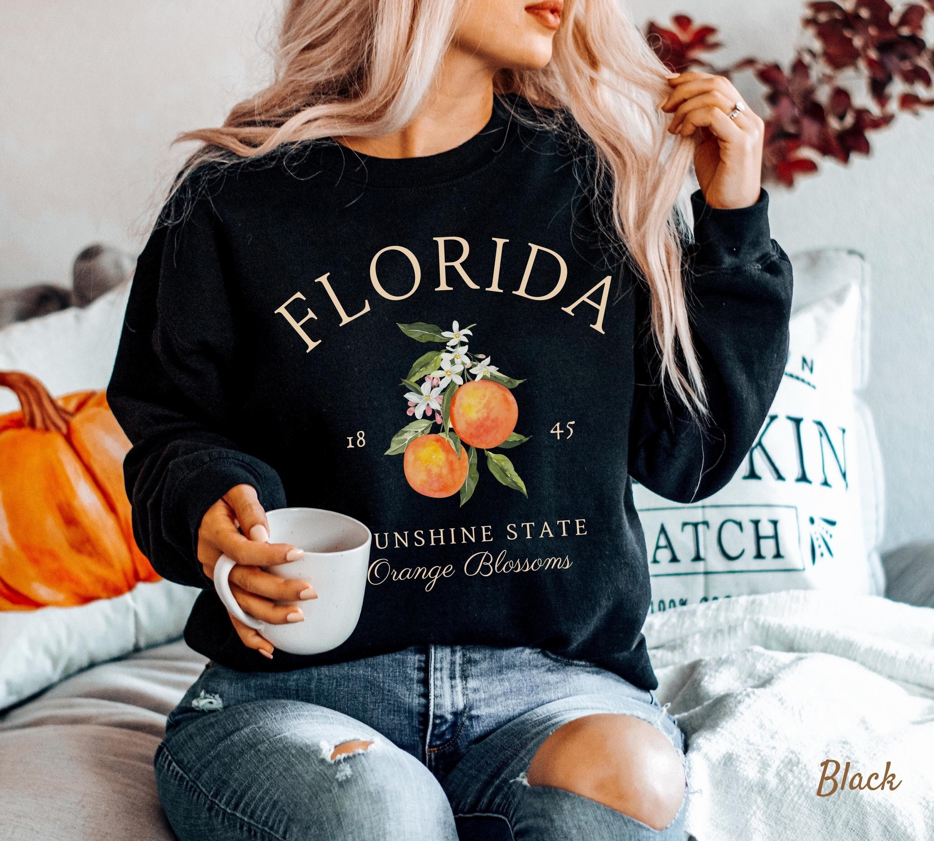 Florida Sweatshirt Orange Blossoms Sweater Soft and - Etsy