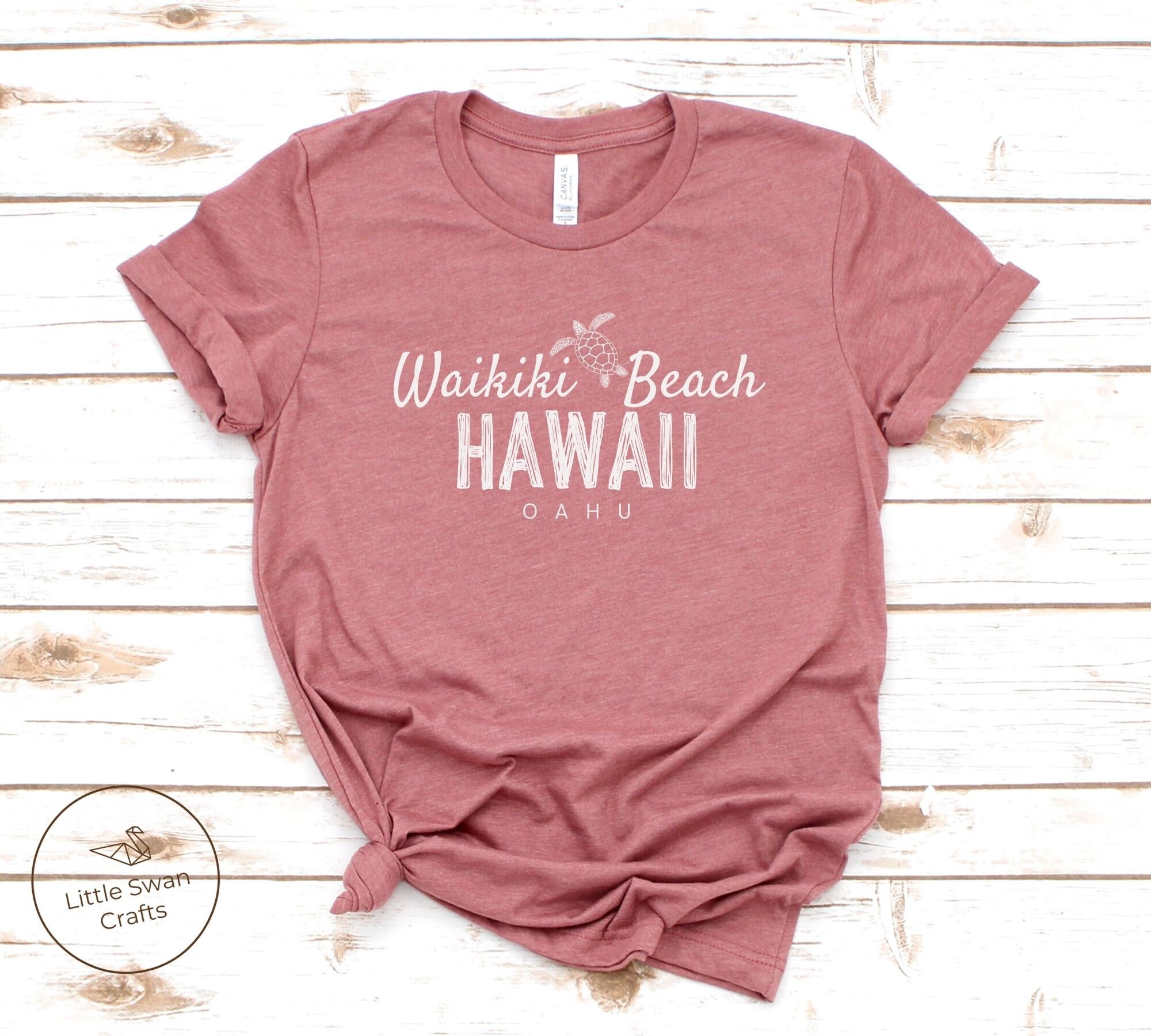 Hawaii Shirt Waikiki Beach Oahu T-shirt Unisex Super Soft - Etsy