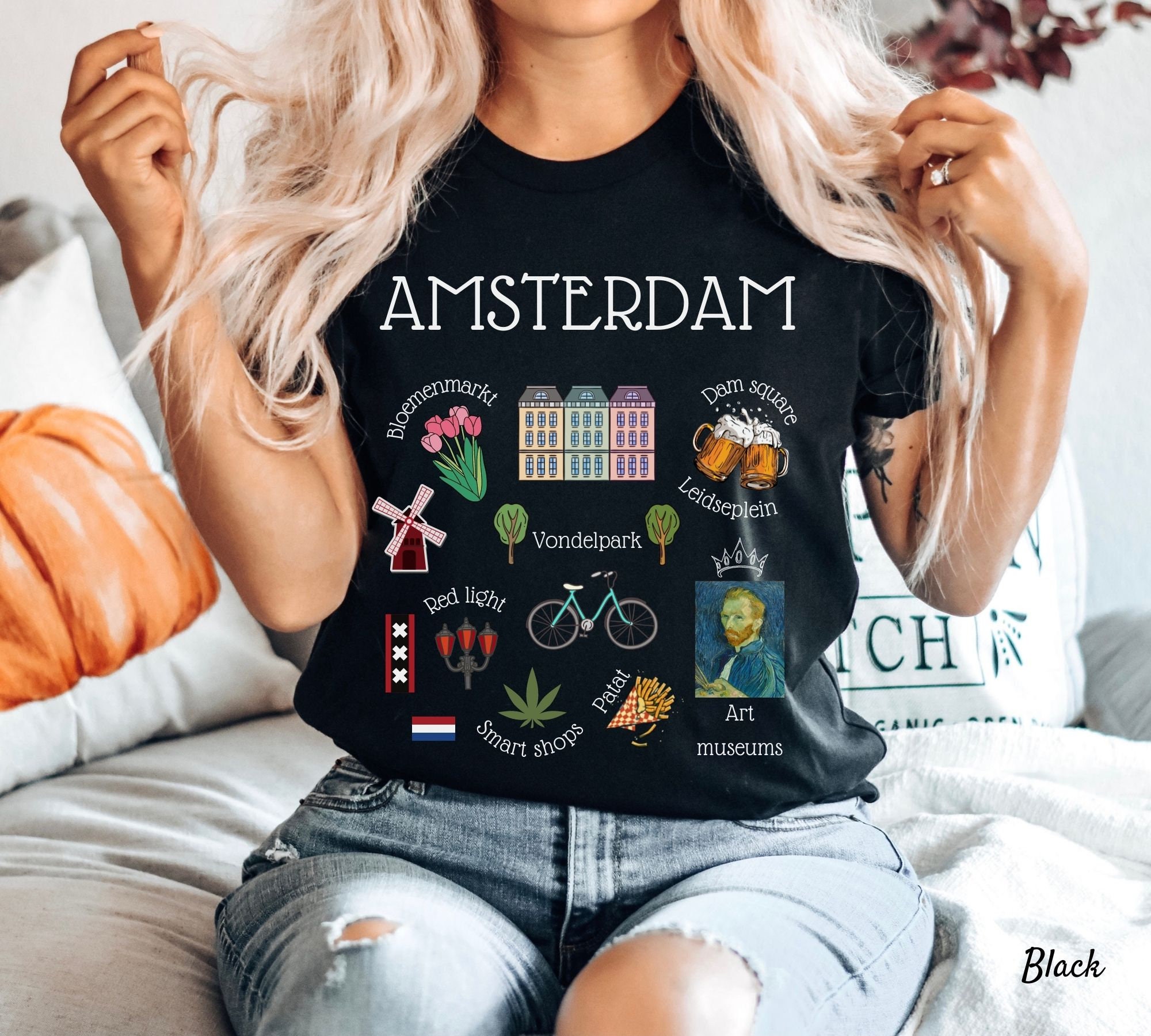 Amsterdam Shirt, Netherlands Soft and Comfortable T-shirt - Etsy