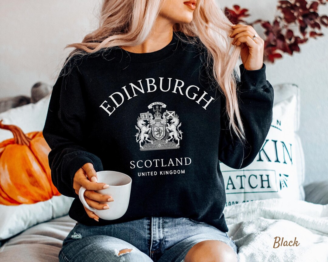 Edinburgh Sweatshirt Scotland Sweater Soft Comfortable Etsy