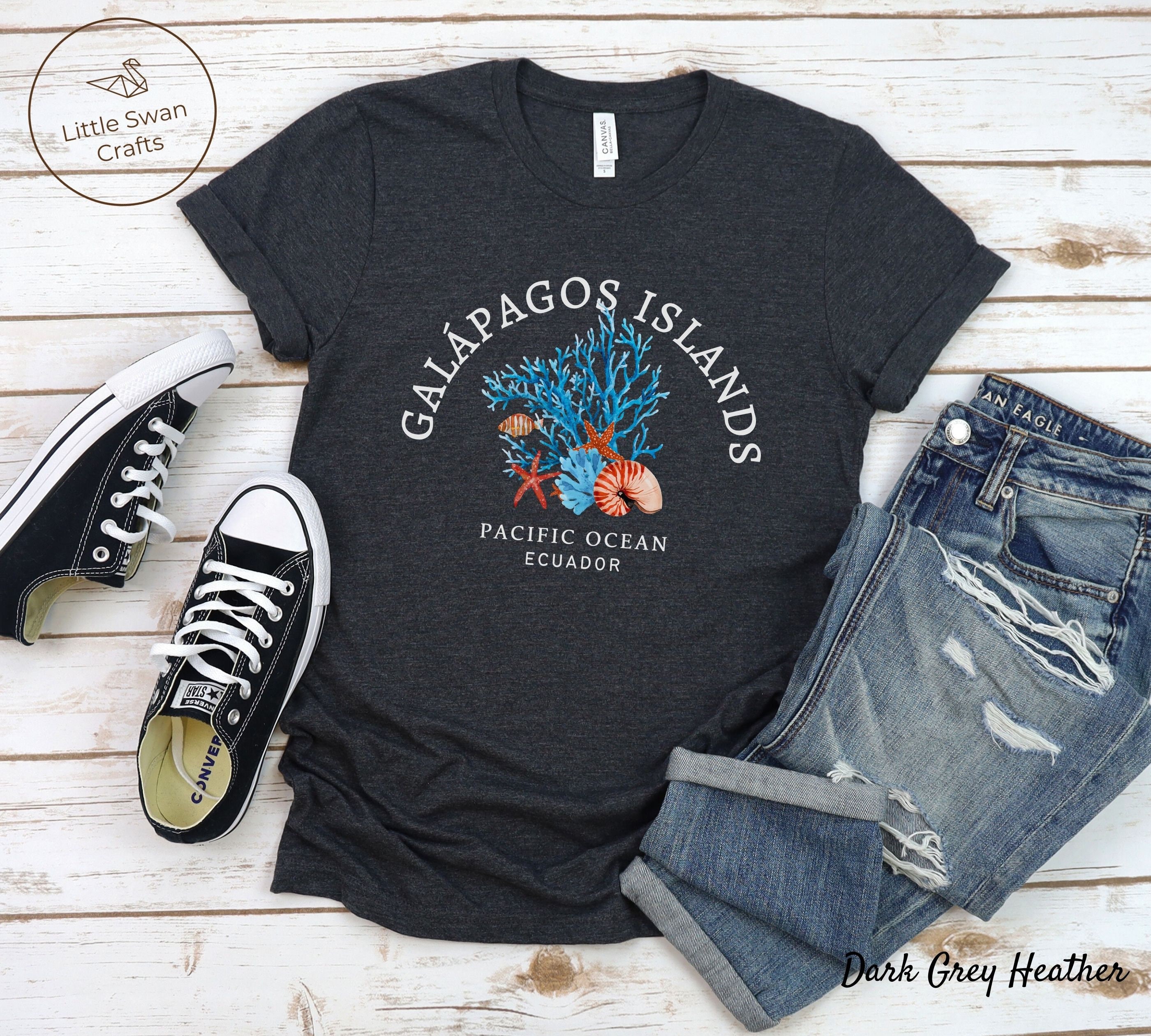 Galapagos Islands Shirt Ecuador Coral Reefs T shirt Unisex Etsy